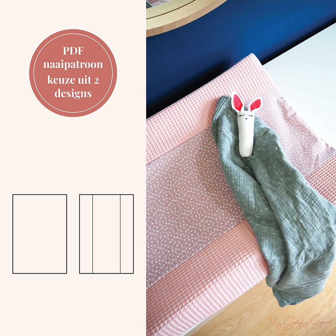 ik zal sterk zijn Pekkadillo Horen van Aankleedkussenhoes - 2 designs - PDF naaipatroon - My Simply Special