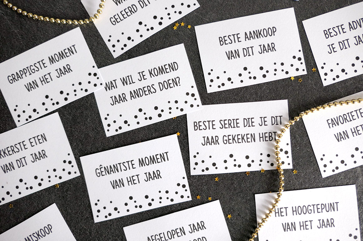 gokken Socialisme tapijt DIY: Oud & Nieuw gespreksstarters (gratis printable) - My Simply Special